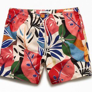 NWOT Medium PacSun Sliced Tropics 15" Swim Trunks